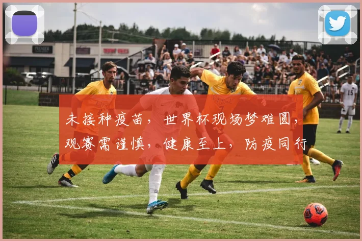 未接种疫苗，世界杯现场梦难圆，观赛需谨慎，健康至上，防疫同行，共赴足球盛宴